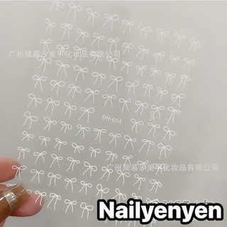 sticker nơ dán trang trí móng nhiều mẫu