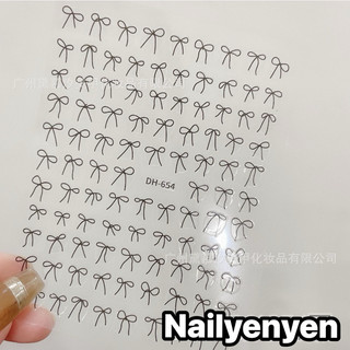 sticker nơ dán trang trí móng nhiều mẫu