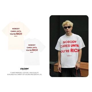 Áo thun Local Brand TRENDIVISION/NOBODY Cotton 100% Unisex Nam Nữ Form Rộng Tay Lỡ Oversize