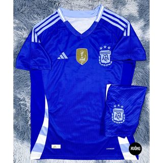 Bộ áo đá bóng đội tuyển ARGENTINA - Arg sân khách mùa giải 2024 - 2025 hàng thailand chuẩn thi đấu bản Fan