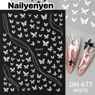 sticker bướm dán trang trí móng