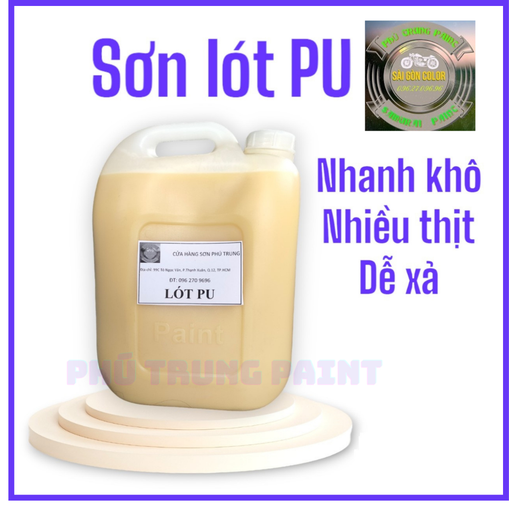 Sơn gỗ PU hệ trong lót pu, cứng pu, bóng sáng mờ Pu