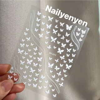 sticker bướm dán trang trí móng