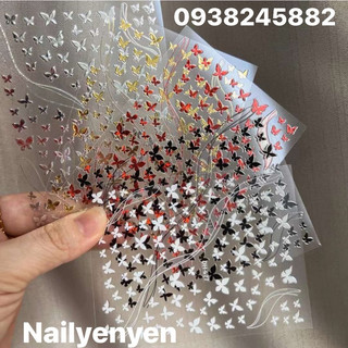 sticker bướm dán trang trí móng