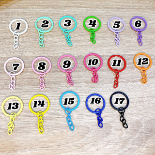 Set 10 cái móc khóa đủ màu sắc