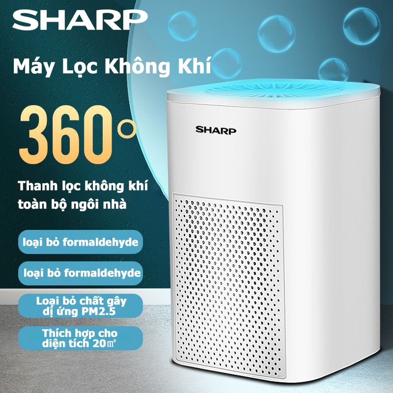 Sharp Máy Lọc Không Khí Phòng Ngủ Gia Đình Ngoài Formaldehyd - Air Purifier - Hiệu năng lọc sạch - Hệ thống lọc bụi mịn