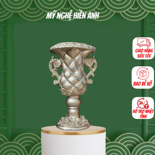 Bình hoa composite hình họa trám s2 mã bh37,lọ cắm hoa cao cấp
