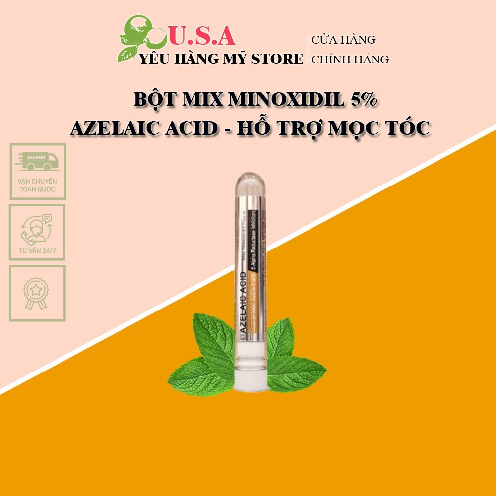 Bột Azelaic Acid hỗ trợ mọc râu tóc