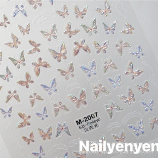 sticker bướm nổi 5D dán trang trí móng