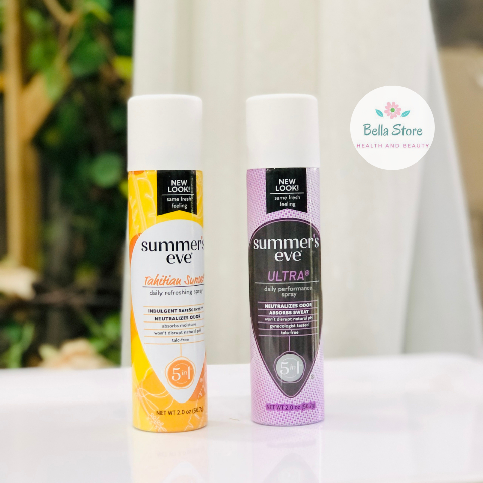 Xịt thơm vùng kín, xịt phụ khoa Summer's Eve Freshening Spray hàng Mỹ