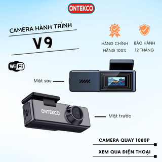 Camera hành trình hiện thị tốc độ  ONTEKCO V9 wifi Góc rộng có kết nối với màn Android và Điện thoại