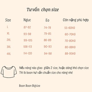 Áo sơ mi BIGSIZE rút eo M66332 55-95KG [BOON BOON BIGSIZE]