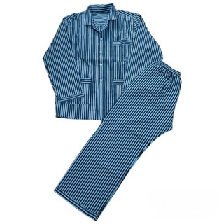 BỘ PIJAMA SỌC TRUNG TUỔI ÁO DÀI QUẦN DÀI