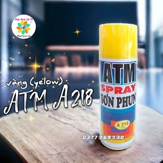 Sơn xịt màu vàng atm spray mã a218