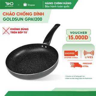 Chảo chống dính Goldsun GPA1200 - Chảo nhôm chống dính phủ vân đá size 16-30cm