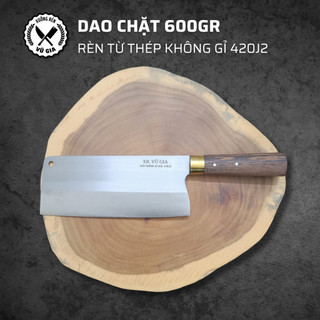 Dao chặt xương thép không gỉ - dao làm bếp rèn thủ công, cán gỗ mun cao cấp