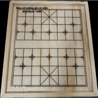 Bàn cờ tướng gỗ có viền