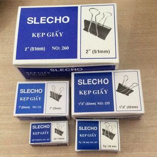 Kẹp giấy (Kẹp Bướm) Double clip (1 hộp 12 cái)٩(^‿^)۶