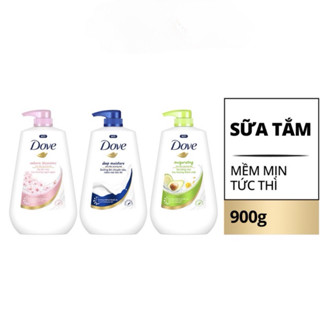 Sữa tắm dưỡng thể Dove Deep Moisture Dưỡng ẩm chuyên sâu với dưỡng chất lợi khuẩn da 900g