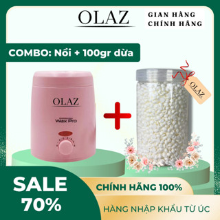  Combo Nồi Nấu Sáp Wax Lông OLAZ Siêu Chống Dính Mini 1013 