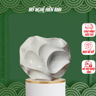 Bình hoa hình họa bóng composite mã bh88, lọ cắm hoa cao cấp, lọ hoa trang trí