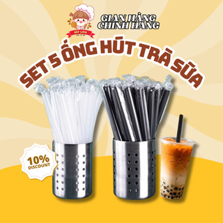 Set 5 Ống Hút Trà Sữa Trân Châu Bếp LISA