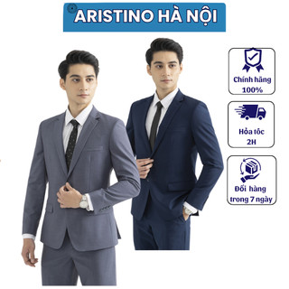 Bộ Suit ,bộ vest nam Aristino thiết kế 2 khuy form regular fit ASUR02