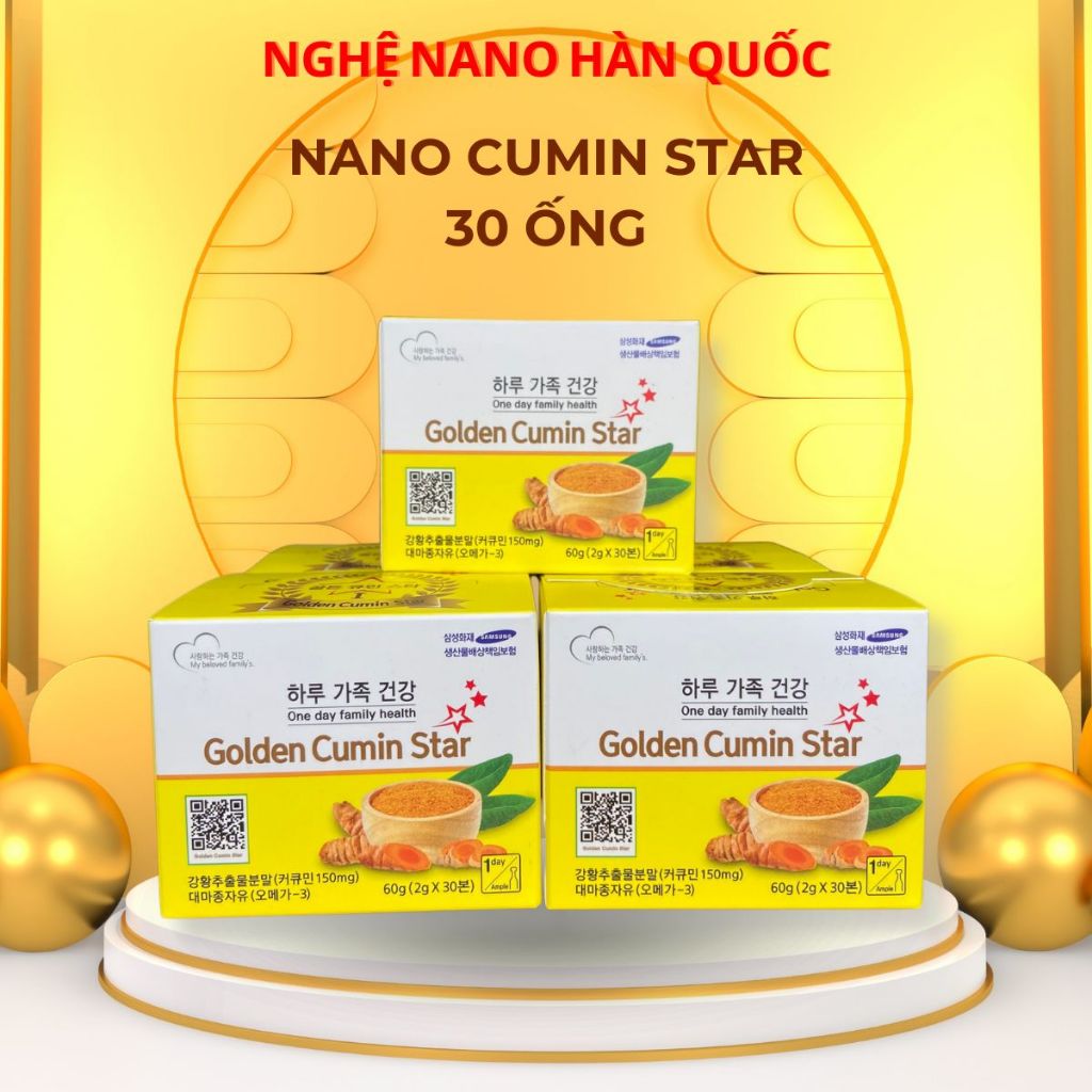 Tinh Chất Nghệ Nano Golden Cumin Star Hàn Quốc Tăng Cường Sức Khỏe