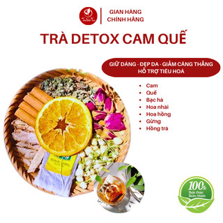 Trà thảo mộc detox trà cam quế tâm việt trà, giúp giữ ấm cơ thể làm đẹp da