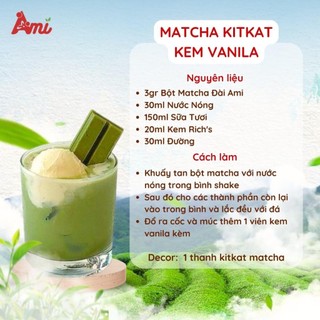 Bột Trà xanh Matcha  Đài Loan (Hương Nhài) Ami - Gói 500g