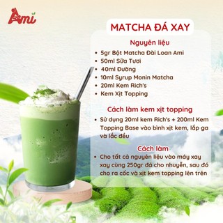 Bột Trà xanh Matcha  Đài Loan (Hương Nhài) Ami - Gói 500g