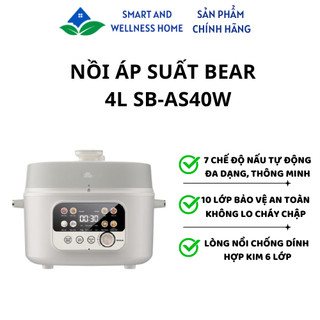 Nồi áp suất Bear 4L SB-AS40W - Bảo hành 18 tháng
