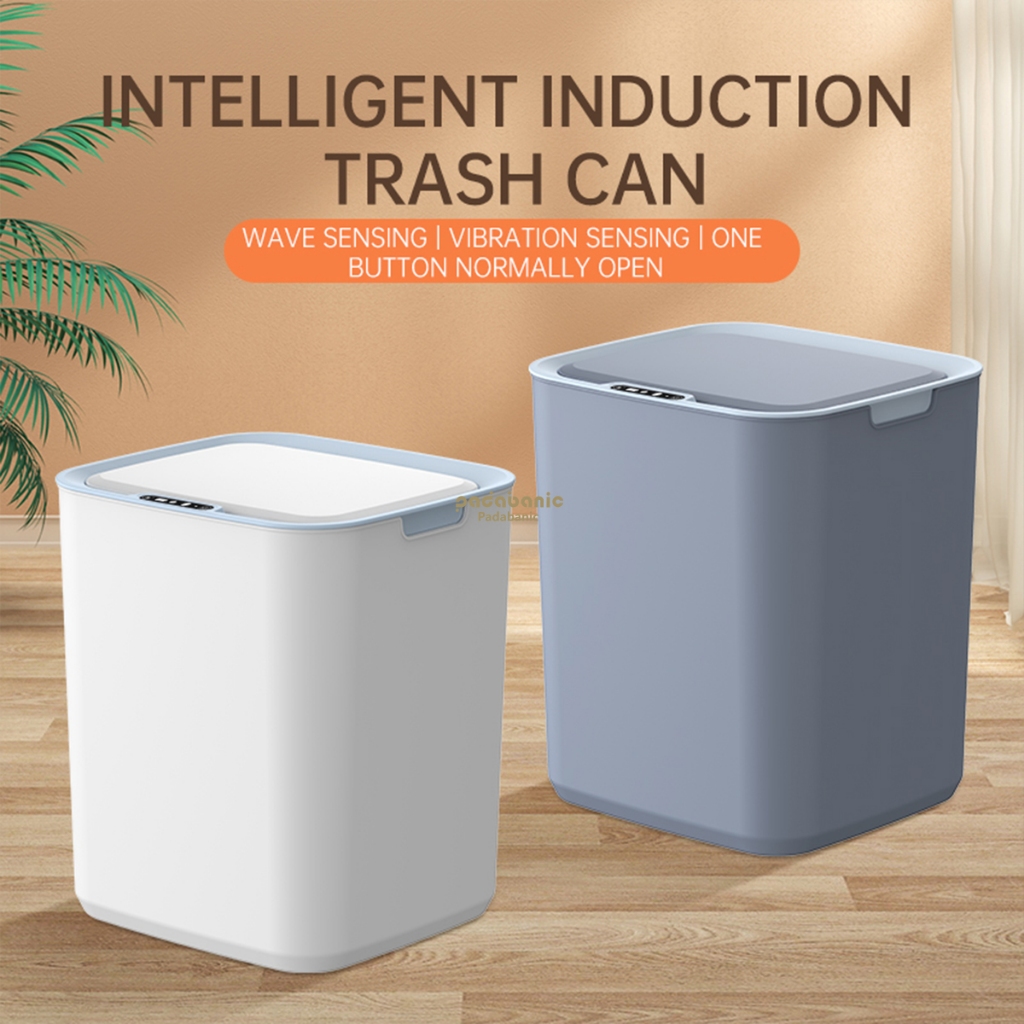  Thùng Rác Thông Minh Padabanic 22L Cảm Ứng Đóng Mở Nắp Tự Động Sạc Tích Điện 