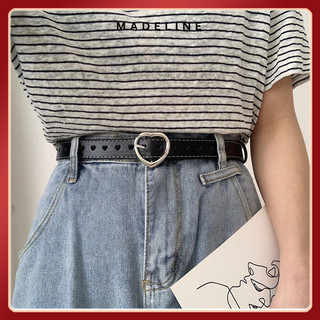 Thắt lưng nữ Madeline DN01 dây nịt nữ da PU mềm khóa tình yêu tình đẹp kiểu dáng Hàn Quốc nhiều màu dể dàng phối đồ