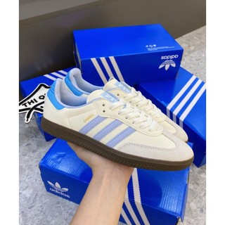 Giày _adia.das sam.ba blue , giày _thể thao da lộn đế gum chuẩn s.cấp nam nữ hottrend-full size 36-43
