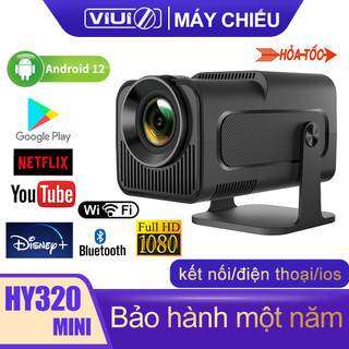 Máy chiếu mini HY320mini Full HD 4K WiFi Bluetooth Android11.0 Kết nối điện thoại Laptop ipd xiaomi xem phim Phòng ngủ