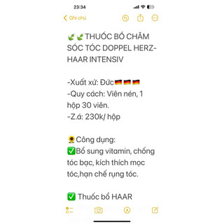 Hàng Đức đủ bill chăm sóc tóc Haar Dopp.