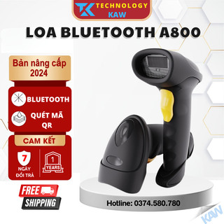 Máy quét mã vạch 2d, không dây, bluetooth 5.0, quét mã vạch đa tia mã 1d, nhỏ gọn, tiện lợi bh 12 tháng