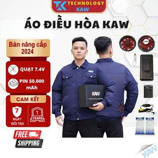 Áo điều hòa KAW chính hãng, công nghệ Nhật Bản, pin 32000 mAh- 50000 mAh siêu khủng, bảo hành 1 đổi 1