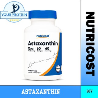 Nutricost Astaxanthin 12mg - Hủ 60 Viên - Chống Lão Hóa
