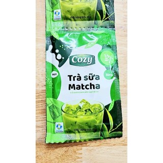  Trà Sữa Matcha Hòa Tan Dạng Dây Cozy - 12 Gói x 20gr 