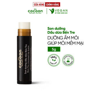 Son dưỡng môi dầu dừa Bến Tre Cocoon 5g dưỡng ẩm môi thuần chay