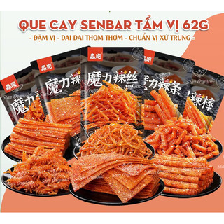 (HSD : THÁNG 11/2024) 10 GÓI TĂM CAY - QUE CAY TẨM VỊ ĂN LIỀN GÓI TO 62G, QUE CAY TUỔI THƠ SIÊU NGON