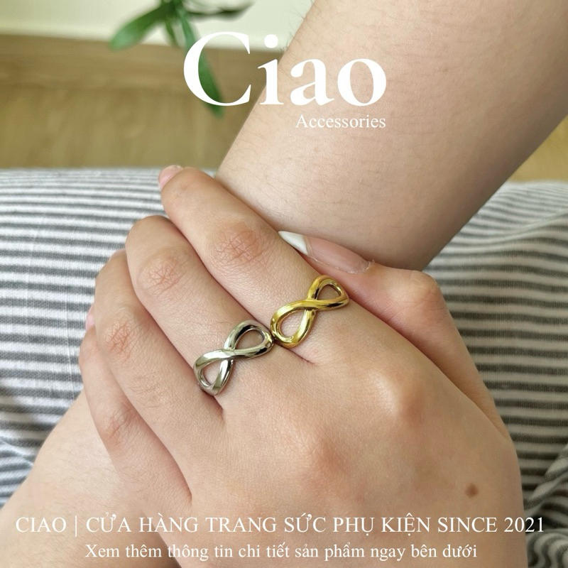 [HOẢ TỐC 1H] Nhẫn titan không đen gỉ họa tiết mới lạ mã 125 Ciao accessories