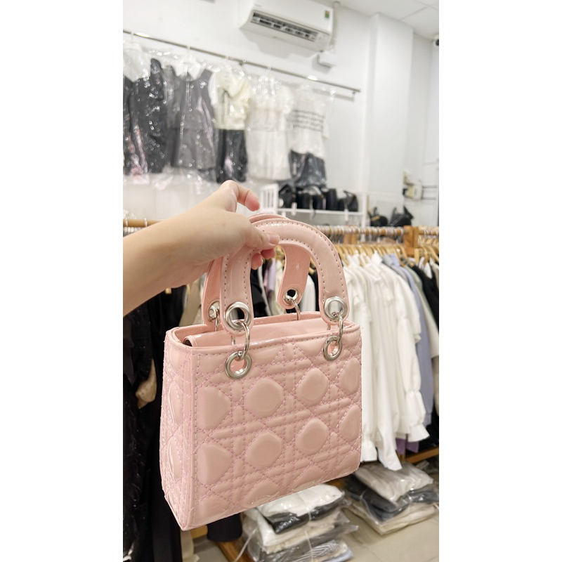 Túi hồng đứng form (Ảnh thật shop tự chụp)