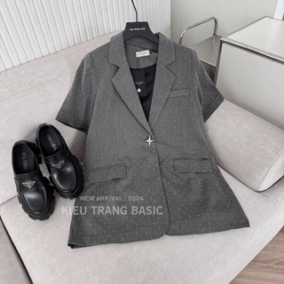 VEST CỘC TAY ĐÍNH ĐÁ SIÊU SANG