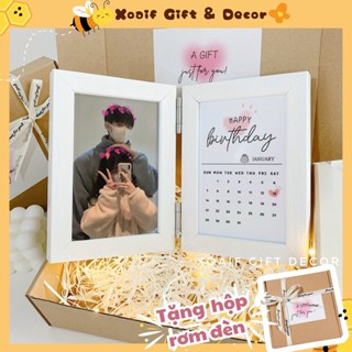 [TẶNG HỘP RƠM] Khung ảnh gấp đôi in ảnh theo yêu cầu làm quà tặng người yêu sinh nhật, kỉ niệm tình yêu