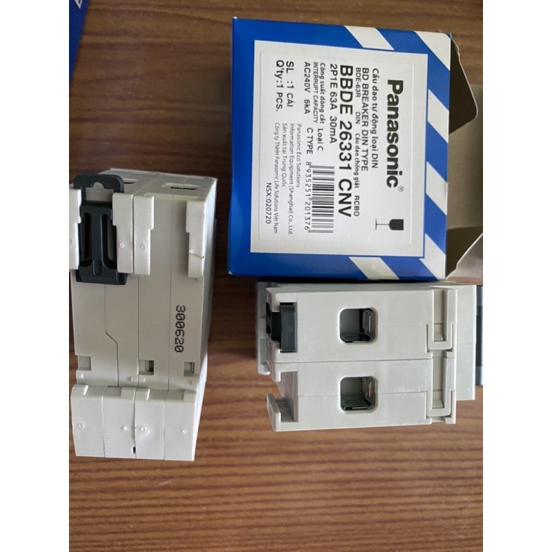 (RCBO) Cầu dao chống giật, bảo vệ quá tải, ngắn mạch Panasonic