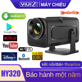 Máy chiếu mini HY320 Full HD 4K WiFi6 Bluetooth5.0 Android 11.0 Hệ điều hành xem phim projector kết nối điện thoại/lapto