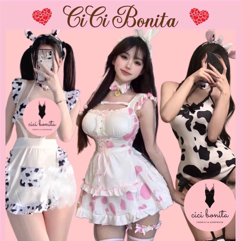 Tổng Hợp Cosplay Bé Bò Sữa Cute Gợi Cảm- Trang Phục Hầu Gái Bò Tạp Dề CP130 CICI BONITA HCM | BigBuy360 - bigbuy360.vn